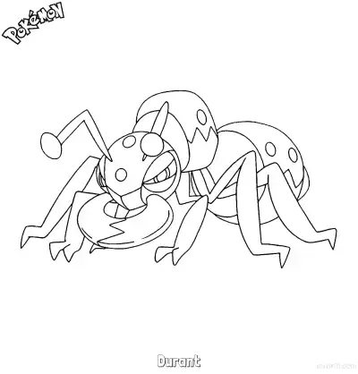 Free printable Durant Coloring Page - Free Printable Pokemon Coloring Sheets coloring page