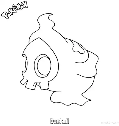 Free printable Duskull Coloring Page - Free Printable Pokemon Coloring Sheets coloring page