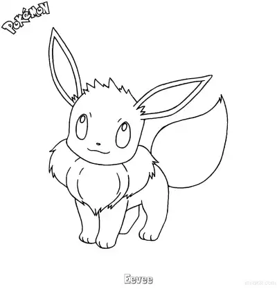 Free printable Eevee Coloring Page - Free Printable Pokemon Coloring Sheets coloring page