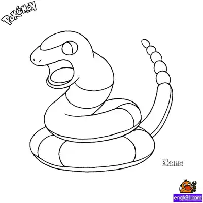 Free printable Ekans Coloring Page - Free Printable Pokemon Coloring Sheets coloring page