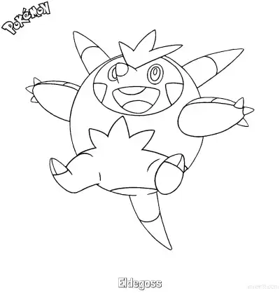 Free printable Eldegoss Coloring Page - Free Printable Pokemon Coloring Sheets coloring page