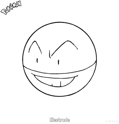 Free printable Electrode Coloring Page - Free Printable Pokemon Coloring Sheets coloring page