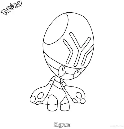 Free printable Elgyem Coloring Page - Free Printable Pokemon Coloring Sheets coloring page