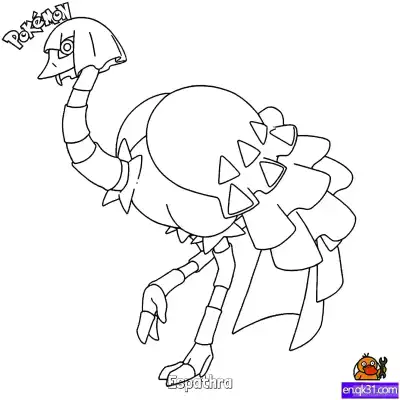 Free printable Espathra Coloring Page - Free Printable Pokemon Coloring Sheets coloring page