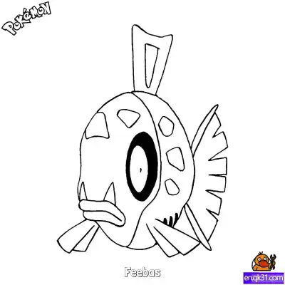 Free printable Feebas Coloring Page - Free Printable Pokemon Coloring Sheets coloring page