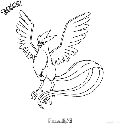 Free printable Fezandipiti Coloring Page - Free Printable Pokemon Coloring Sheets coloring page
