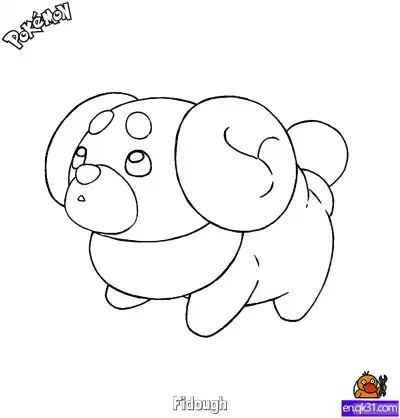 Free printable Fidough Coloring Page - Free Printable Pokemon Coloring Sheets coloring page