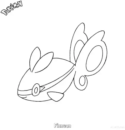 Free printable Finneon Coloring Page - Free Printable Pokemon Coloring Sheets coloring page
