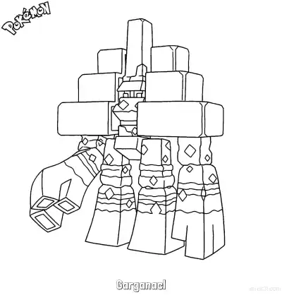 Free printable Garganacl Coloring Page - Free Printable Pokemon Coloring Sheets coloring page