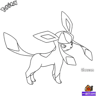 Free printable Glaceon Coloring Page - Free Printable Pokemon Coloring Sheets coloring page