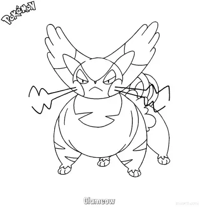 Free printable Glameow Coloring Page - Free Printable Pokemon Coloring Sheets coloring page