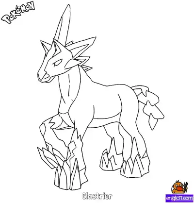 Free printable Glastrier Coloring Page - Free Printable Pokemon Coloring Sheets coloring page