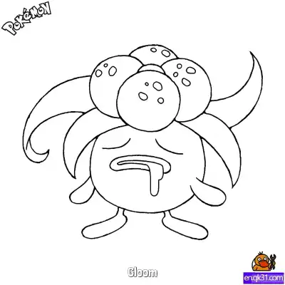 Free printable Gloom Coloring Page - Free Printable Pokemon Coloring Sheets coloring page