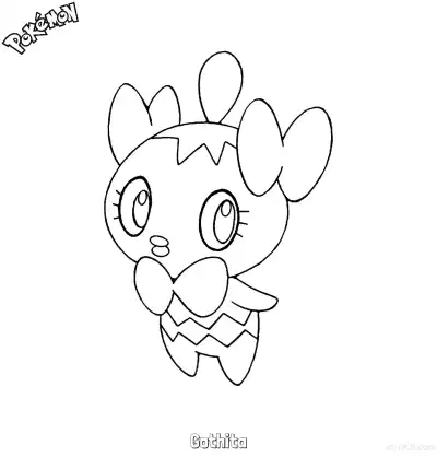 Free printable Gothita Coloring Page - Free Printable Pokemon Coloring Sheets coloring page