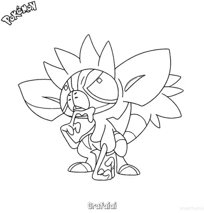 Free printable Grafaiai Coloring Page - Free Printable Pokemon Coloring Sheets coloring page