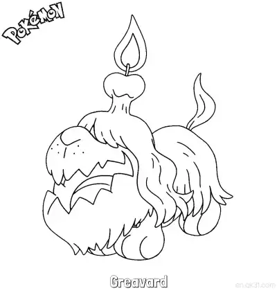 Free printable Greavard Coloring Page - Free Printable Pokemon Coloring Sheets coloring page