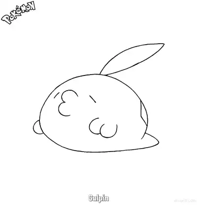 Free printable Gulpin Coloring Page - Free Printable Pokemon Coloring Sheets coloring page