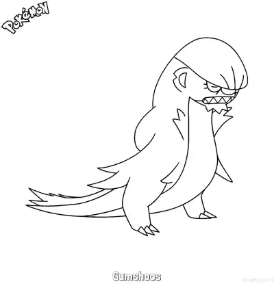 Free printable Gumshoos Coloring Page - Free Printable Pokemon Coloring Sheets coloring page
