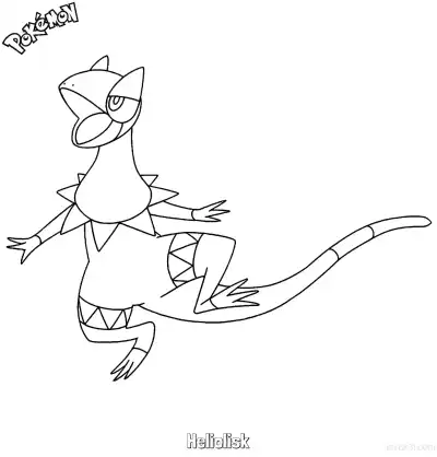 Free printable Heliolisk Coloring Page - Free Printable Pokemon Coloring Sheets coloring page