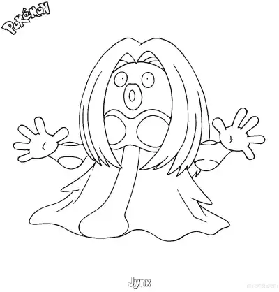 Free printable Jynx Coloring Page - Free Printable Pokemon Coloring Sheets coloring page