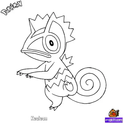 Free printable Kecleon Coloring Page - Free Printable Pokemon Coloring Sheets coloring page