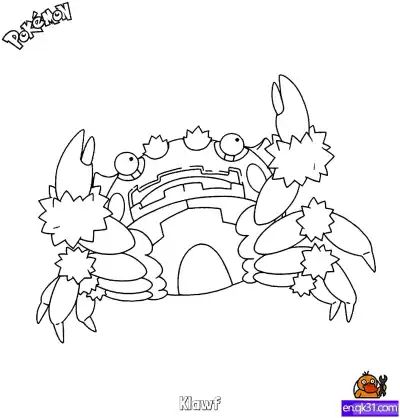 Free printable Klawf Coloring Page - Free Printable Pokemon Coloring Sheets coloring page