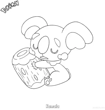 Free printable Komala Coloring Page - Free Printable Pokemon Coloring Sheets coloring page