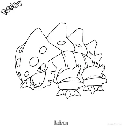 Free printable Lairon Coloring Page - Free Printable Pokemon Coloring Sheets coloring page