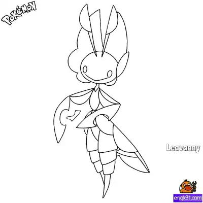 Free printable Leavanny Coloring Page - Free Printable Pokemon Coloring Sheets coloring page