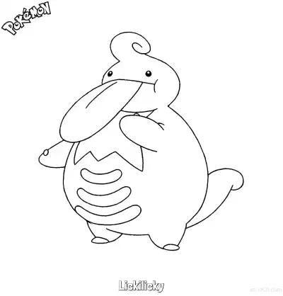 Free printable Lickilicky Coloring Page - Free Printable Pokemon Coloring Sheets coloring page