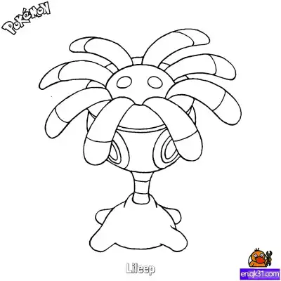 Free printable Lileep Coloring Page - Free Printable Pokemon Coloring Sheets coloring page