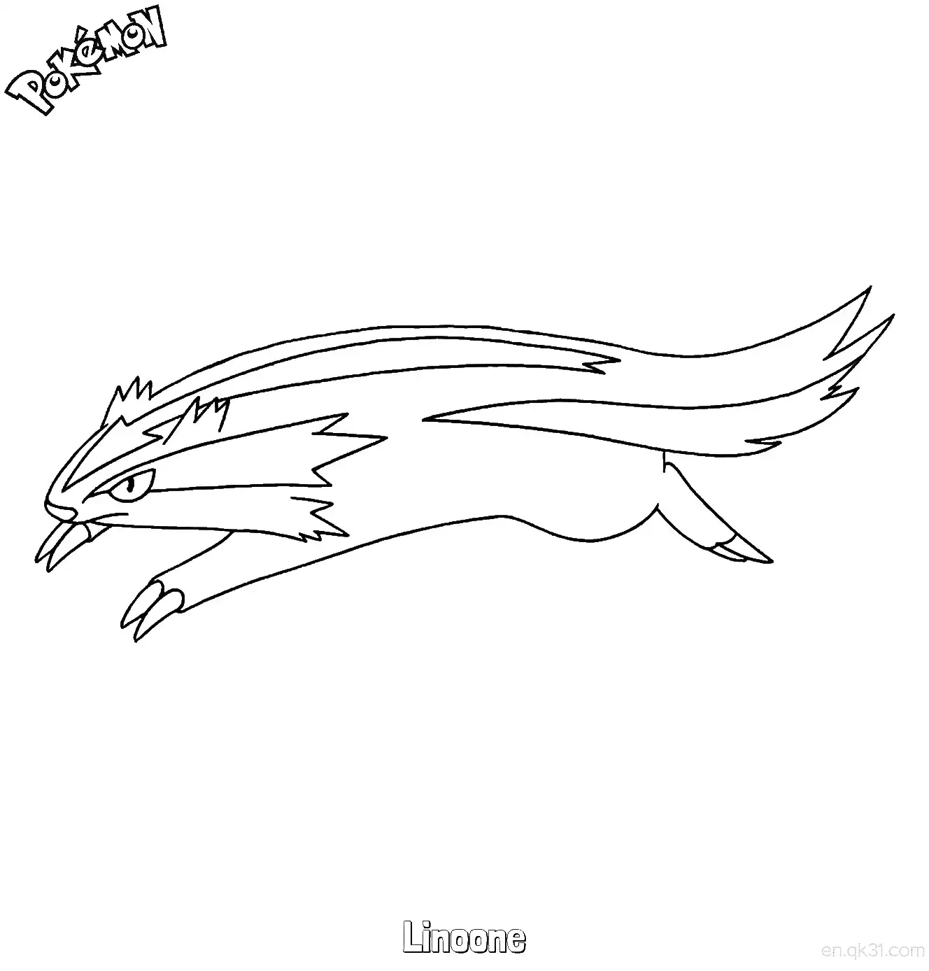 Linoone Coloring Page - Free Printable Pokemon Coloring Sheets – Free Printable Coloring Page for Kids and Adults