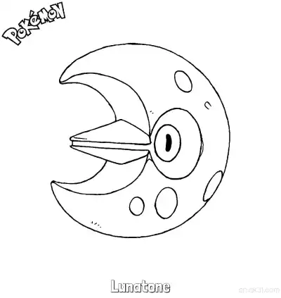 Free printable Lunatone Coloring Page - Free Printable Pokemon Coloring Sheets coloring page