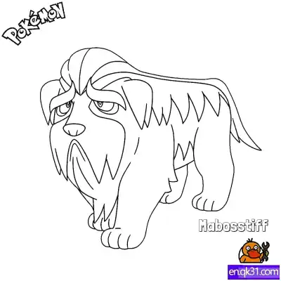 Free printable Mabosstiff Coloring Page - Free Printable Pokemon Coloring Sheets coloring page