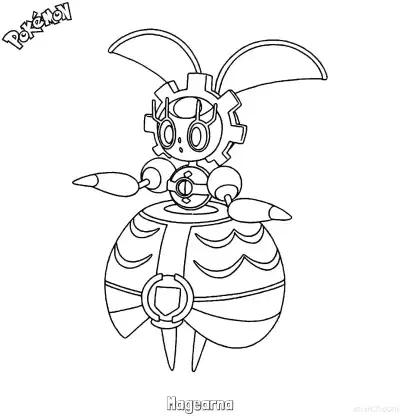 Free printable Magearna Coloring Page - Free Printable Pokemon Coloring Sheets coloring page
