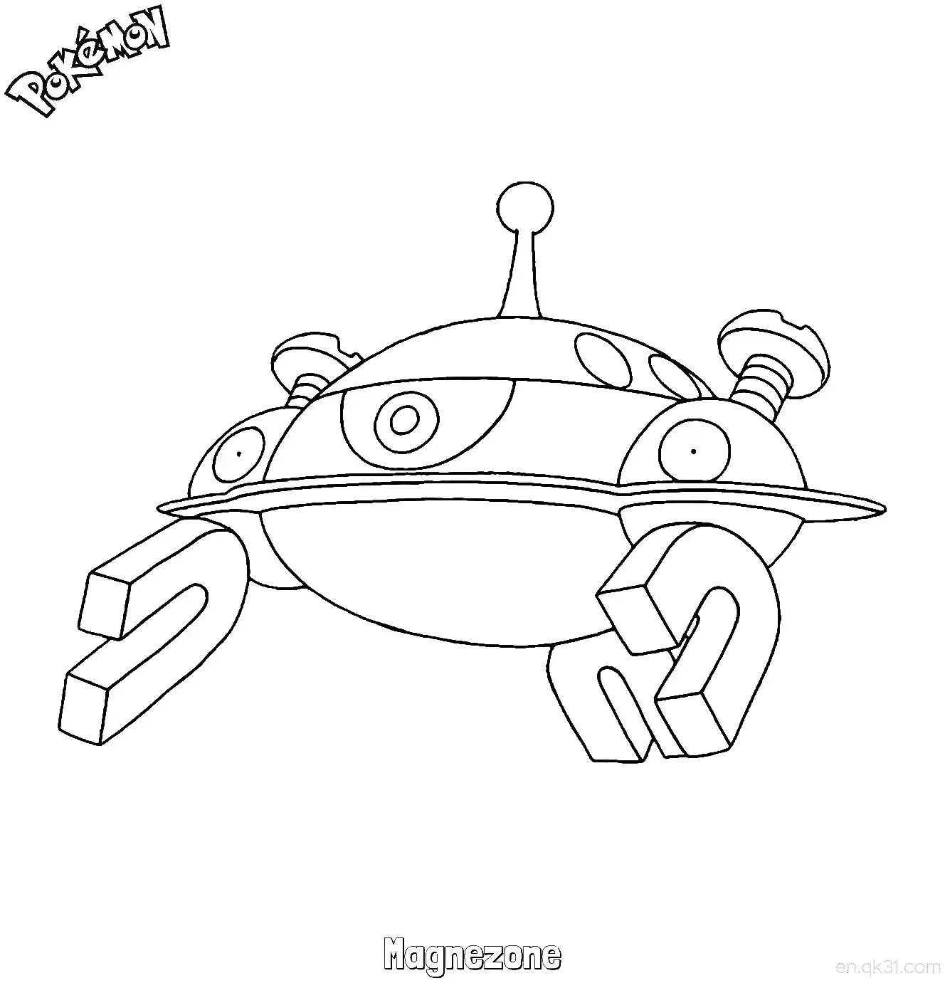 Magnezone Coloring Page - Free Printable Pokemon Coloring Sheets – Free Printable Coloring Page for Kids and Adults
