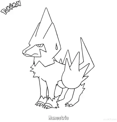 Free printable Manectric Coloring Page - Free Printable Pokemon Coloring Sheets coloring page