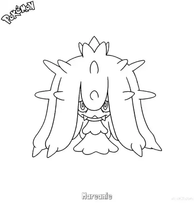 Free printable Mareanie Coloring Page - Free Printable Pokemon Coloring Sheets coloring page