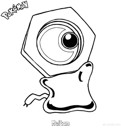 Free printable Meltan Coloring Page - Free Printable Pokemon Coloring Sheets coloring page