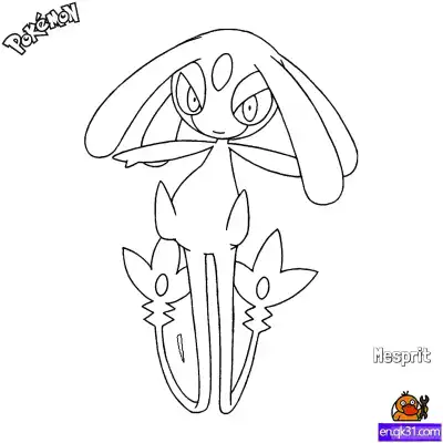 Free printable Mesprit Coloring Page - Free Printable Pokemon Coloring Sheets coloring page