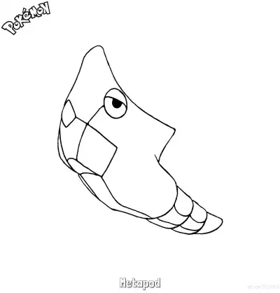 Free printable Metapod Coloring Page - Free Printable Pokemon Coloring Sheets coloring page