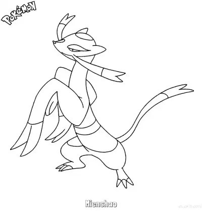 Free printable Mienshao Coloring Page - Free Printable Pokemon Coloring Sheets coloring page