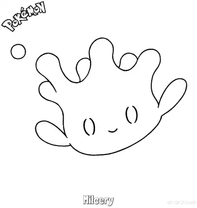 Free printable Milcery Coloring Page - Free Printable Pokemon Coloring Sheets coloring page