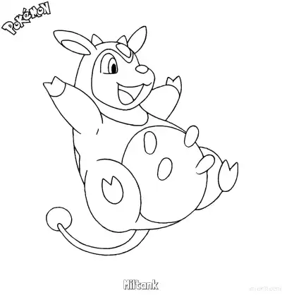 Free printable Miltank Coloring Page - Free Printable Pokemon Coloring Sheets coloring page