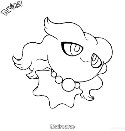 Free printable Misdreavus Coloring Page - Free Printable Pokemon Coloring Sheets coloring page