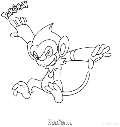 Free printable Monferno Coloring Page - Free Printable Pokemon Coloring Sheets coloring page