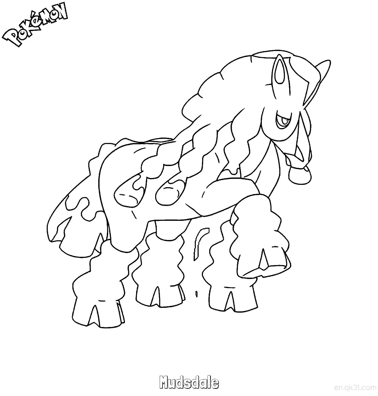 Mudsdale Coloring Page - Free Printable Pokemon Coloring Sheets – Free Printable Coloring Page for Kids and Adults