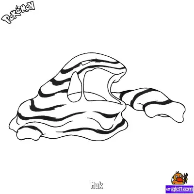 Free printable Muk Coloring Page - Free Printable Pokemon Coloring Sheets coloring page