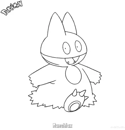 Free printable Munchlax Coloring Page - Free Printable Pokemon Coloring Sheets coloring page