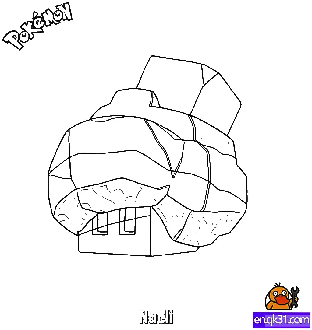Nacli Coloring Page - Free Printable Pokemon Coloring Sheets – Free Printable Coloring Page for Kids and Adults